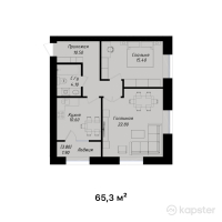 ЖК Zhana Alem — 2-ком 65,3 м² (null)