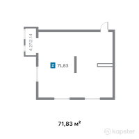 ЖК River City — 2-ком 71,8 м² (от 47 120 480 тг)
