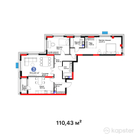 ЖК Nexpo Trend — 3-ком 110,4 м² (от 68 356 170 тг)