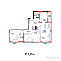 ЖК Nexpo Trend — 4-ком 132,8 м² (от 82 172 250 тг)