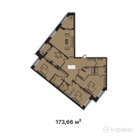 ЖК La Vie — 4-ком 173,7 м² (от 138 059 700 тг)