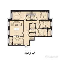 ЖК La Vie — 5-ком 193,8 м² (от 154 071 000 тг)