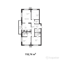 ЖК Tumar Residence — 4-ком 118,7 м² (от 60 557 400 тг)