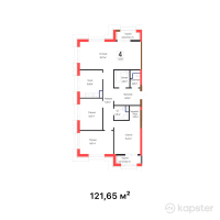 ЖК Tumar Towers Oskemen — 4-ком 121,7 м² (от 75 423 000 тг)