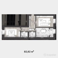 ЖК Central Park — 2-ком 82,6 м² (от 28 917 000 тг)