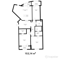ЖК Presidents Park — 3-ком 153,1 м² (от 68 913 000 тг)