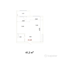 ЖК Sievers Town — 1-ком 41,2 м² (от 13 596 000 тг)