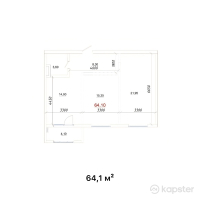 ЖК Sievers Town — 2-ком 64,1 м² (от 21 153 000 тг)