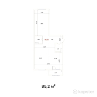 ЖК Sievers Town — 2-ком 85,2 м² (от 28 116 000 тг)