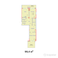ЖК Aspen — 2-ком 99,4 м² (от 109 340 000 тг)