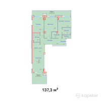 ЖК Aspen — 4-ком 137,3 м² (от 151 030 000 тг)