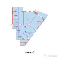 ЖК Aspen — 4-ком 140,8 м² (от 154 880 000 тг)