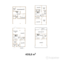 Таунхаус Exclusive Almaly — 5-ком 409,6 м² (от 1 269 760 000 тг)