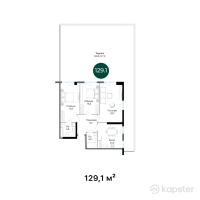 ЖК RAMS Evo — 3-ком 129.1 м² (от 98,587,248 тг)