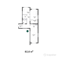 ЖК Rams City — 3-ком 82.6 м² (от 51,212,000 тг)