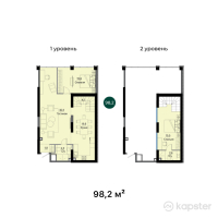 ЖК Rams City — 3-ком 98,2 м² (от 77 388 278 тг)