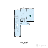 ЖК Rams City — 3-ком 111.4 м² (от 69,068,000 тг)