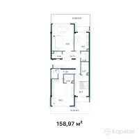 ЖК Royal Time — 4-ком 159 м² (от 121 636 900 тг)