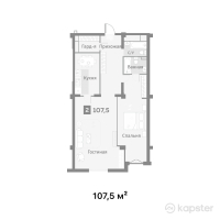 ЖК Exclusive Opera — 2-ком 107,5 м² (от 248 540 000 тг)