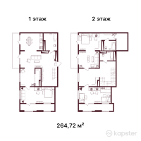 ЖК Firkan Primo — 5-ком 264,7 м² (от 154 861 200 тг)