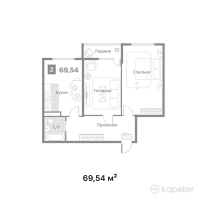 ЖК Alem City 3 — 2-ком 69,5 м² (null)