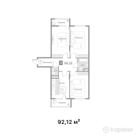 ЖК Alem City 3 — 3-ком 92,1 м² (null)