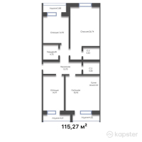 ЖК Sun Rise — 3-ком 115,3 м² (от 28 817 500 тг)