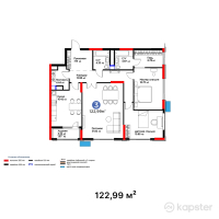 ЖК Atlant Unique — 3-ком 123 м² (от 89 167 750 тг)