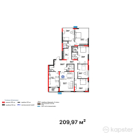 ЖК Atlant Unique — 5-ком 210 м² (от 152 228 250 тг)