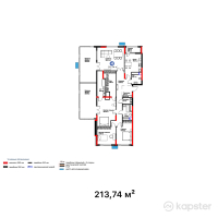 ЖК Atlant Unique — 4-ком 213,7 м² (от 154 961 500 тг)