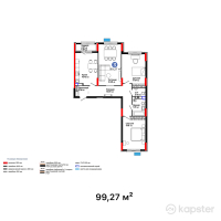 ЖК Grand Turan — 3-ком 99,3 м² (null)