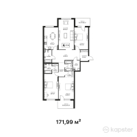 ЖК Monterosa — 4-ком 172 м² (от 180 589 500 тг)
