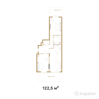 ЖК Sky Park — 3-ком 122,5 м² (от 143 325 000 тг)