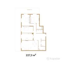 ЖК Sky Park — 4-ком 227,3 м² (от 265 941 000 тг)