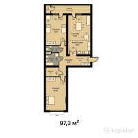 ЖК R-House — 3-ком 97,3 м² (null)