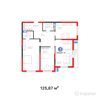Клубный дом 44 — 3-ком 125,9 м² (от 201 392 000 тг)