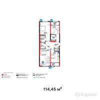 ЖК Verdi — 3-ком 114,5 м² (от 94 993 500 тг)