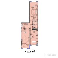 ЖК Turan — 2-ком 69 м² (от 31 027 500 тг)