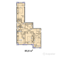 ЖК Turan — 3-ком 85,6 м² (от 38 520 000 тг)