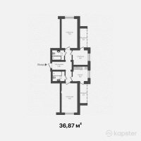 ЖК Grand Park — 1-ком 36,9 м² (от 14 010 600 тг)