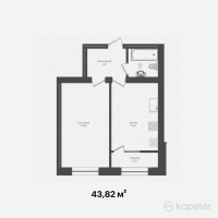 ЖК Grand Park — 1-ком 43,8 м² (от 16 651 600 тг)