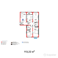 ЖК Dream City. Family — 4-ком 113,2 м² (от 59 893 380 тг)