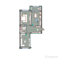 ЖК Zhaily — 2-ком 93.6 м² (от 32,760,000 тг)