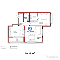 ЖК Nexpo Vision — 2-ком 79,3 м² (от 59 777 120 тг)