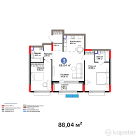 ЖК Nexpo Vision — 3-ком 88 м² (от 66 382 160 тг)
