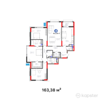 ЖК Nexpo Vision — 4-ком 163,4 м² (от 123 188 520 тг)