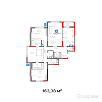 ЖК Nexpo Vision — 4-ком 163.4 м² (от 109,948,010 тг)