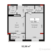 ЖК Samal Avenue — 1-ком 53 м² (от 29 139 000 тг)