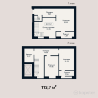 ЖК Central Avenue — 3-ком 113,7 м² (от 55 713 000 тг)