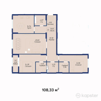 ЖК AYANA PLAZA — 3-ком 108,3 м² (от 35 748 900 тг)